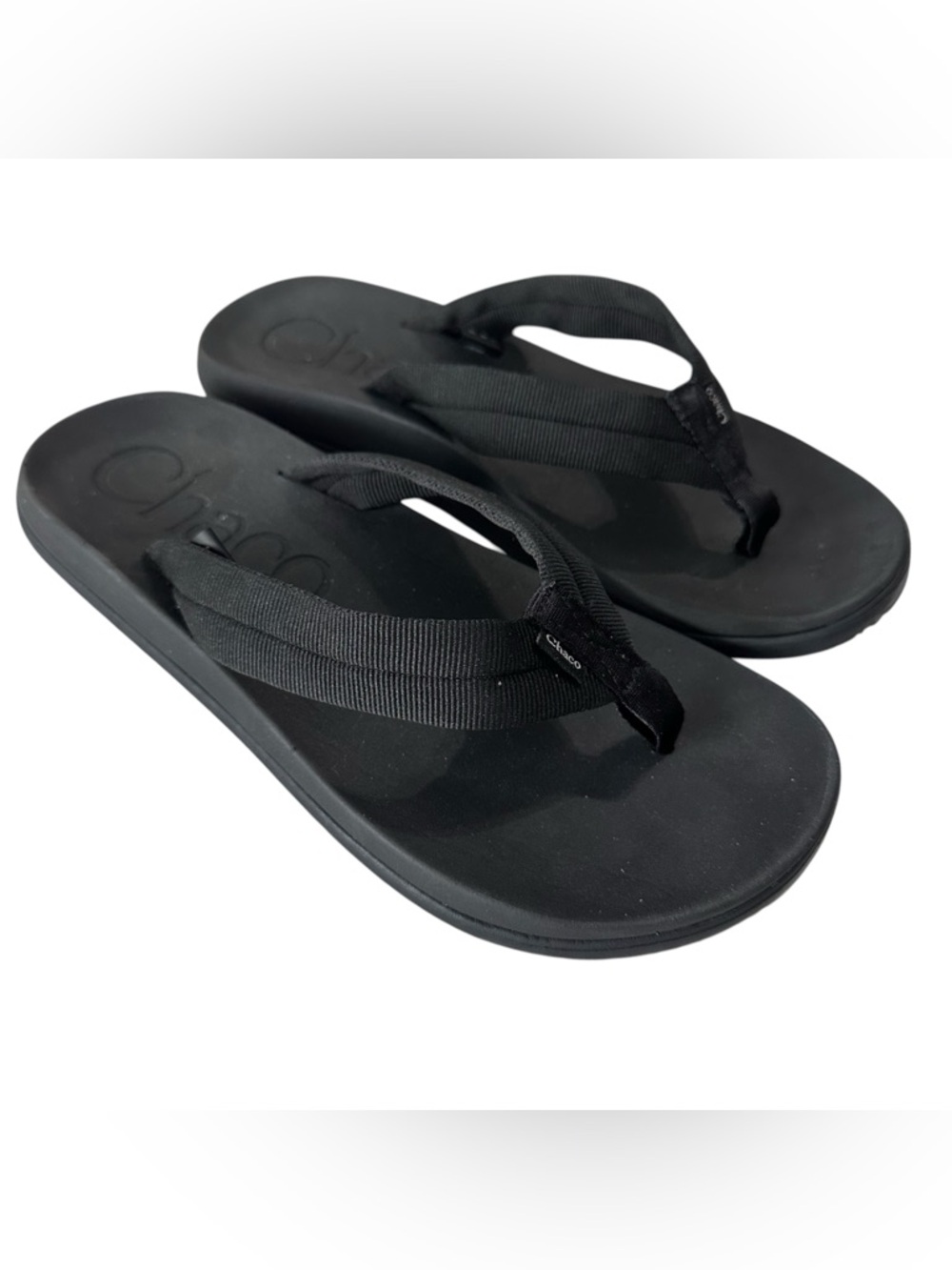 Chaco Black Chillos Flip Flop Thong Sandals Mens 10 Summer Outdoor Beach
